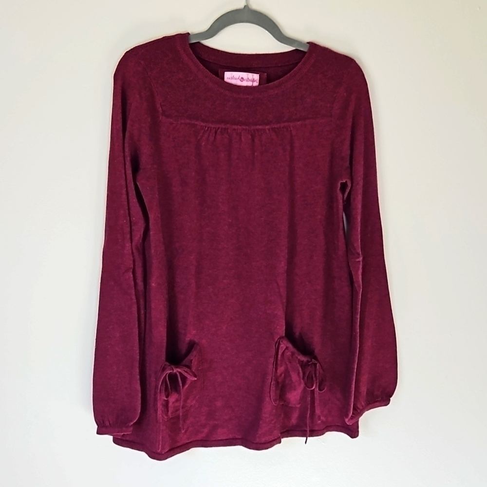 Eastside Westside Fuschia Scoopneck Sweater Tunic Large